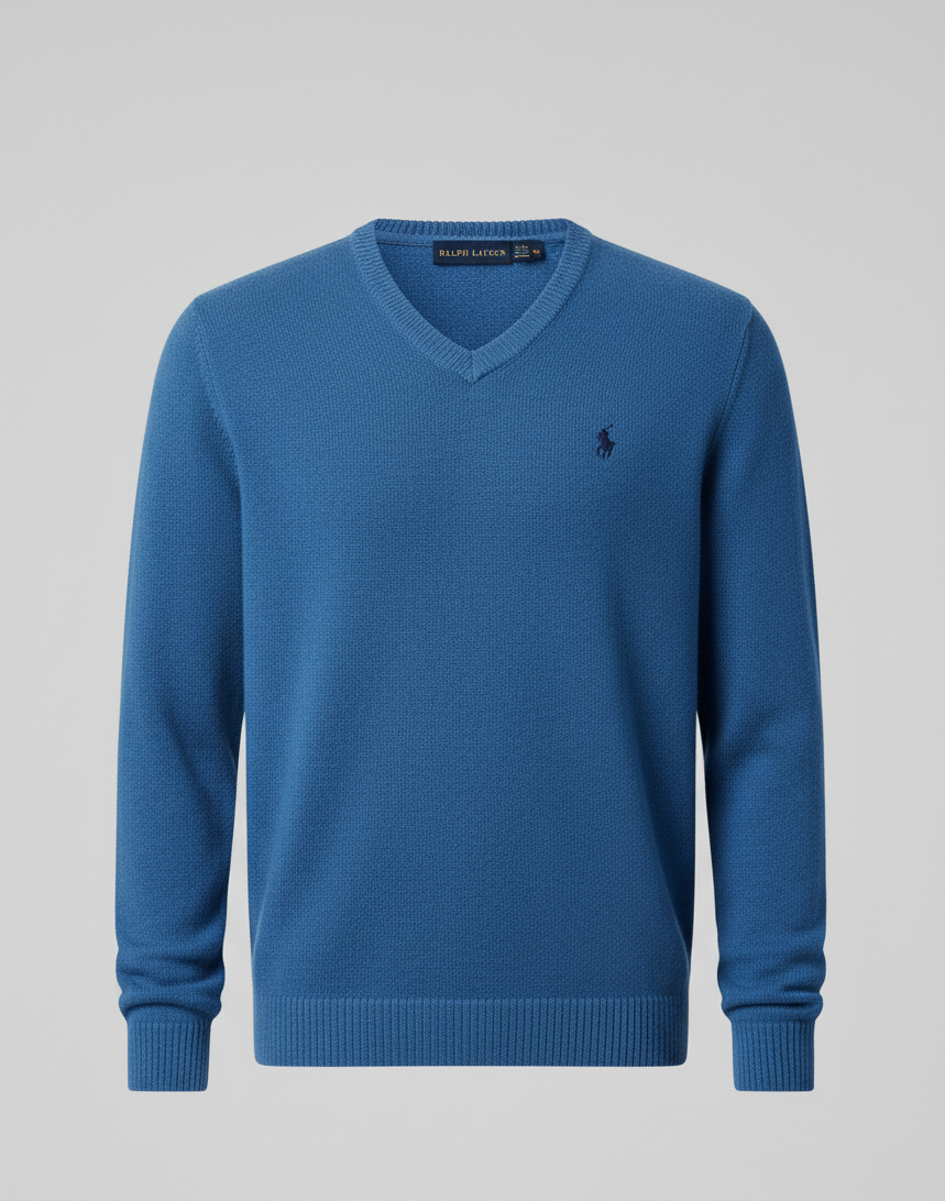 Men’s V-Neck Knit Sweater – Premium Winter Wear