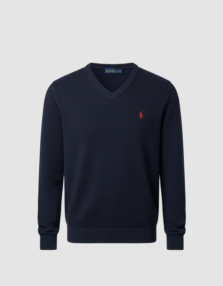 Men’s V-Neck Knit Sweater – Premium Winter Wear