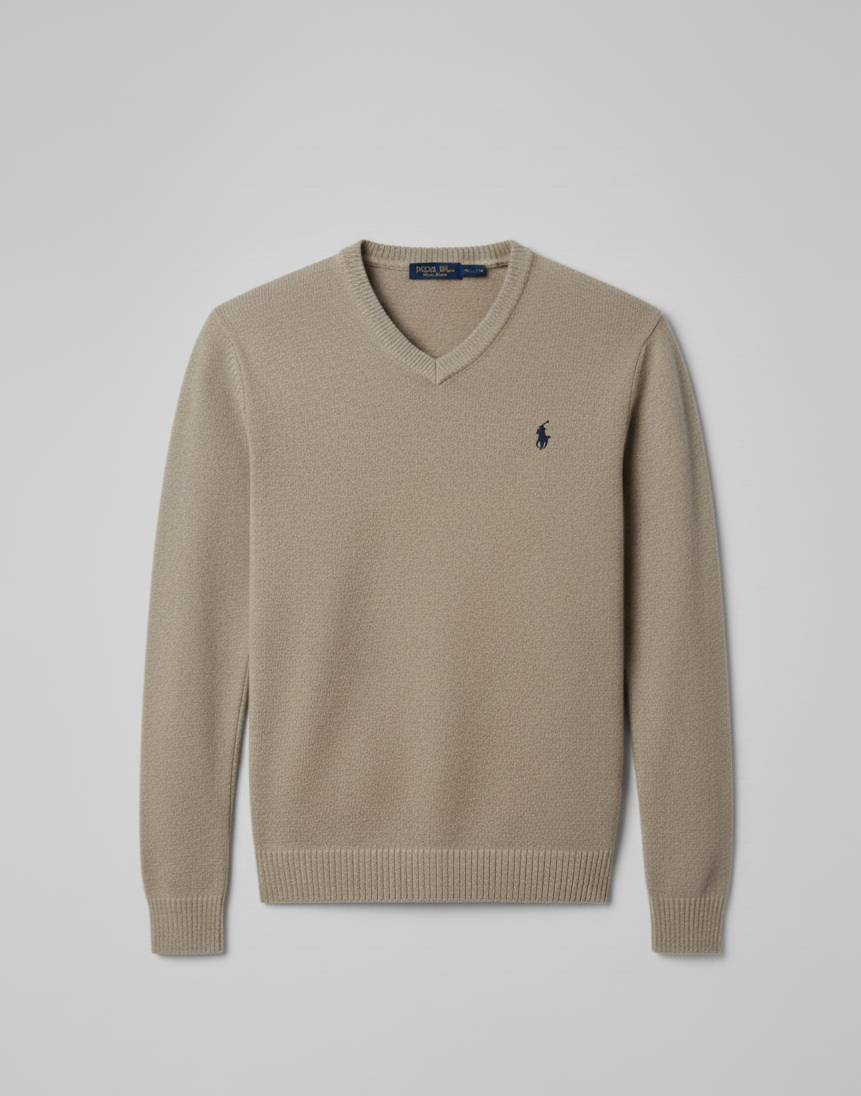 Men’s V-Neck Knit Sweater – Premium Winter Wear